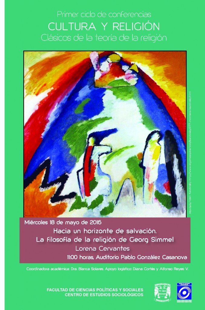 Afiche del evento Cultura y Religión: Clásicos de la teoría de la religión.