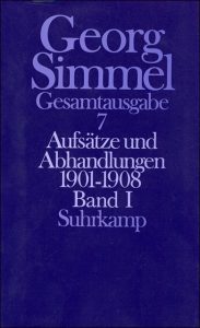 Portada del tomo 7 de las Obras Completas de Georg Simmel, editorial Suhrkamp